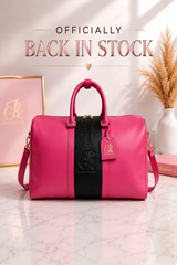 Rose & Radiant Leather Travel Bag