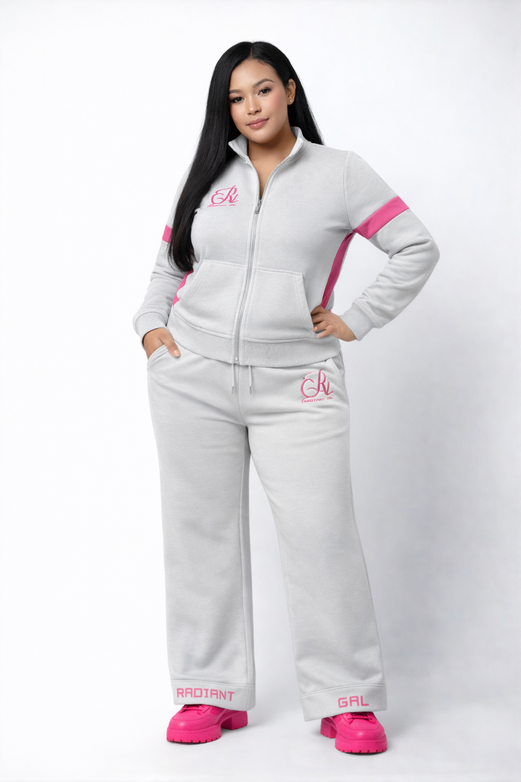 Radiant Gal Signature Wide-Leg Sweatsuit