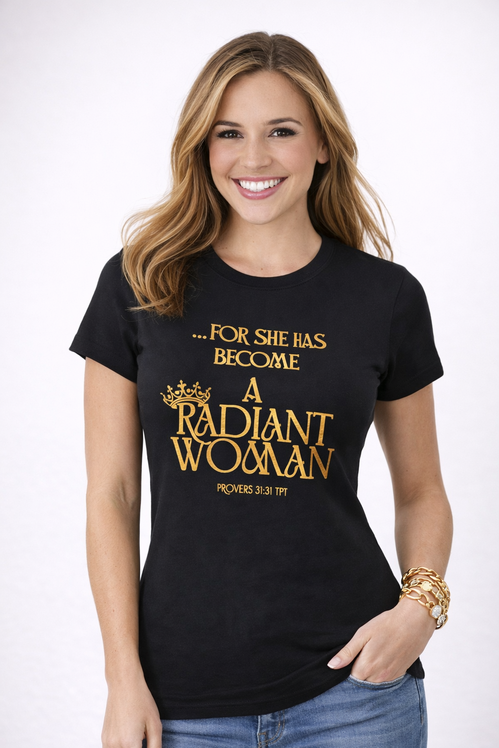 Radiant Woman Scripture Tee