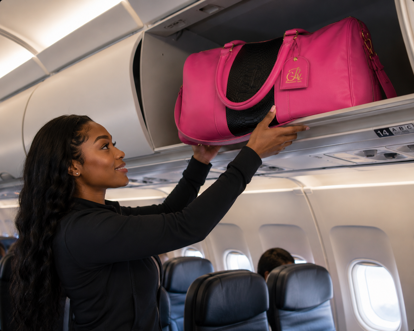 Rose & Radiant Leather Travel Bag