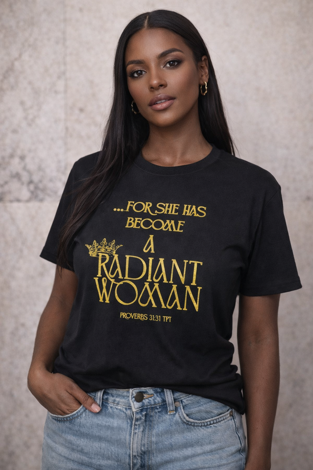 Radiant Woman Scripture Tee